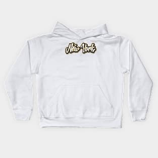 New York Lettering Kids Hoodie